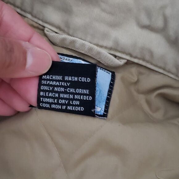 Vintage Kirra Jacket Mens XL Tan Canvas Chore Coat 90s Skate Surf Trucker Grunge - Picture 7 of 11